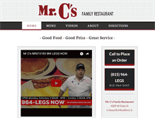 Tablet Screenshot of mrcsfamilyrestaurant.com